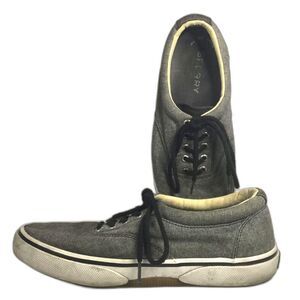 Sperry - Men's Size 10.5(M) Dark Gray Slip-On Flats - Canvas Boat Shoes STS13147